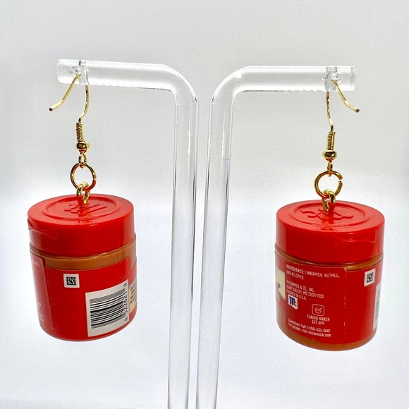 Spice Earrings - McCormick Apple Pie Seasoning Earrings - Mini Brands Earrings - Picture 3 of 7